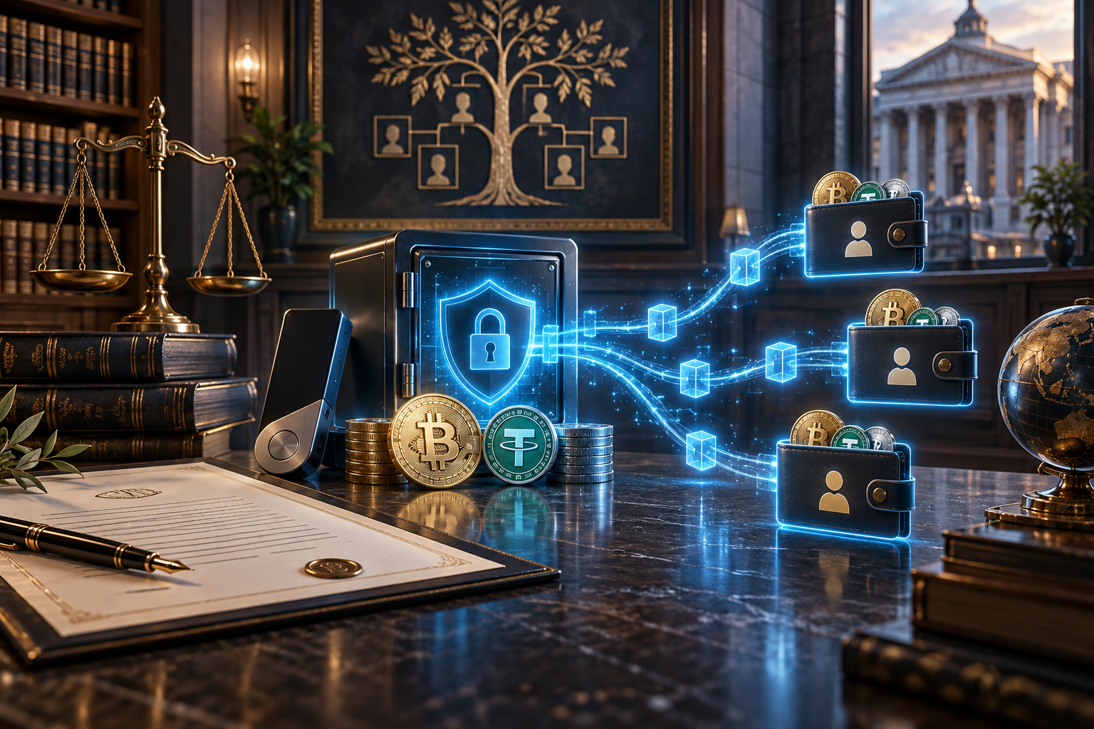 ارث ارز دیجیتال و انتقال بیت‌کوین و تتر متوفی به وراث